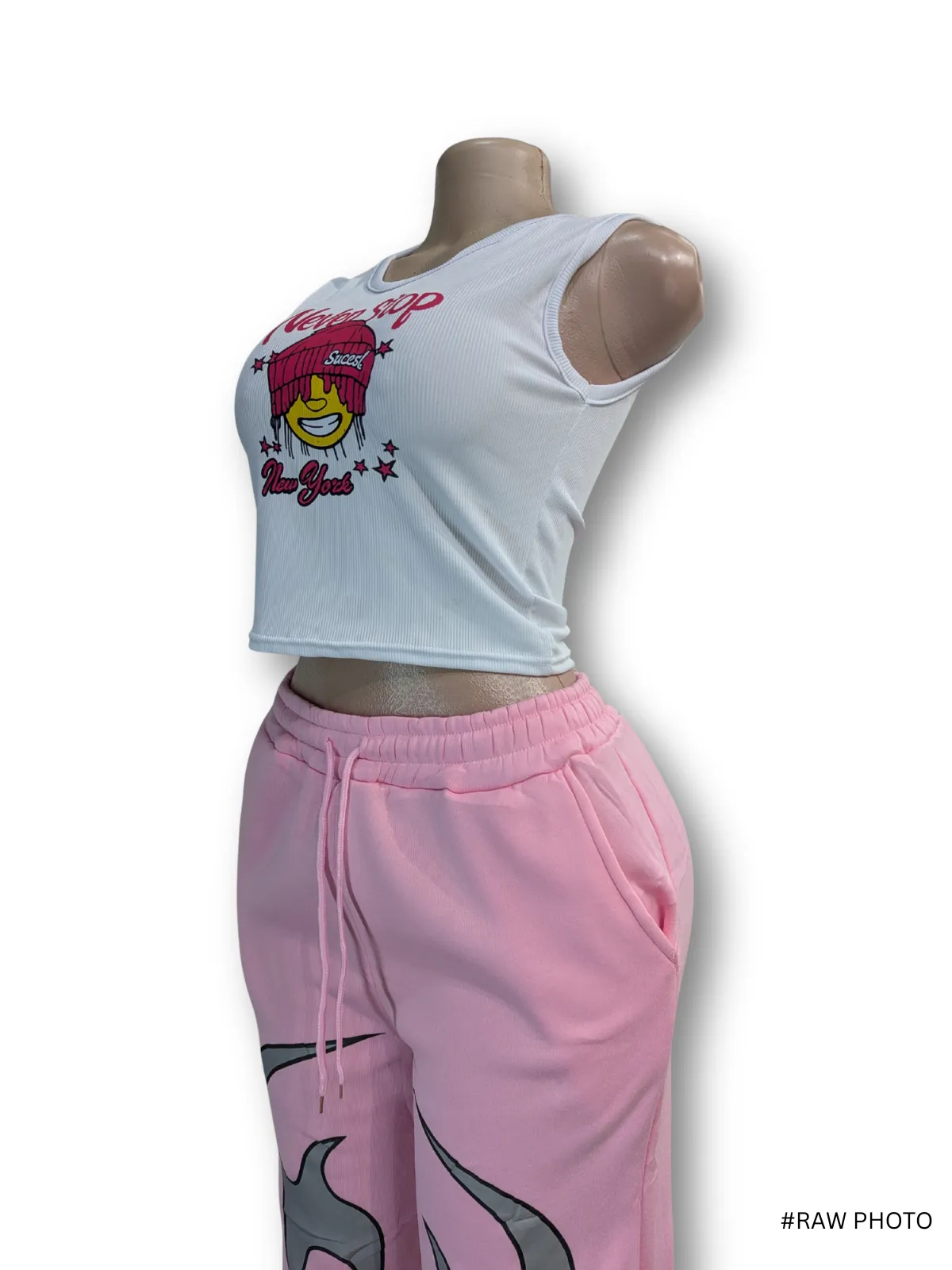 Urban Graphic Tracksuit Set - Cotton sets available at theGirlyZone Kampala